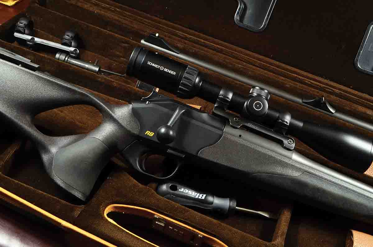 The Blaser R8 Ultimate fitted with a Schmidt & Bender 2.5-10x 40mm Summit riflescope.